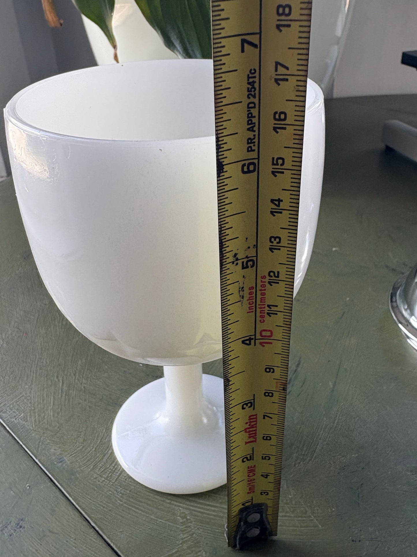 MILK GLASS GOBLET