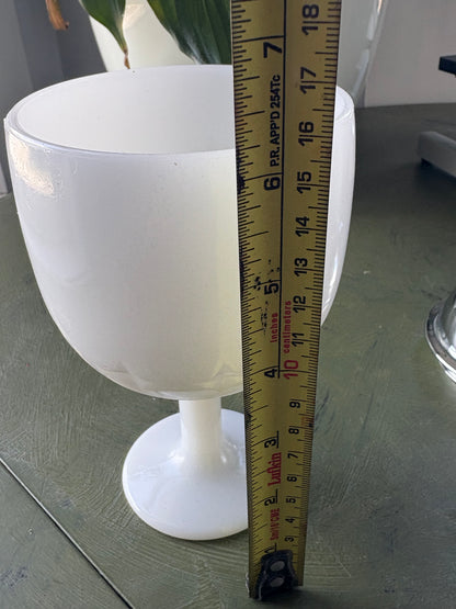 MILK GLASS GOBLET