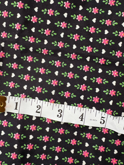 FLOWER & HEART FABRIC 70" x 36"