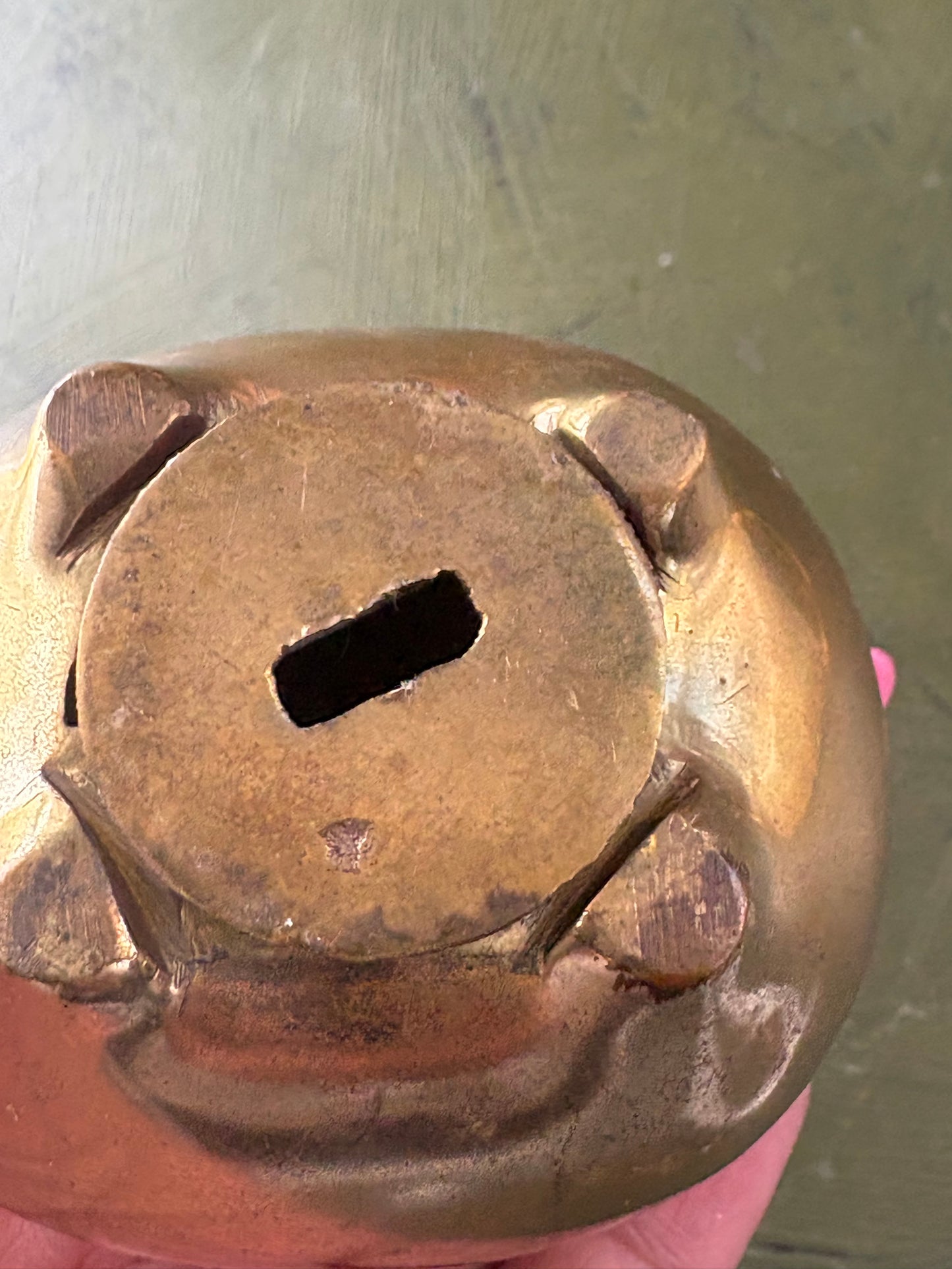 BRASS PIGGY BANK