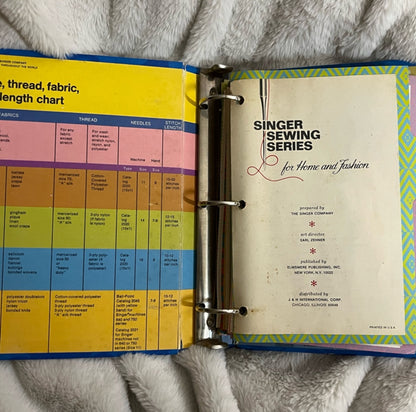 VINTAGE SINGER SEWING SERIES BOOK
