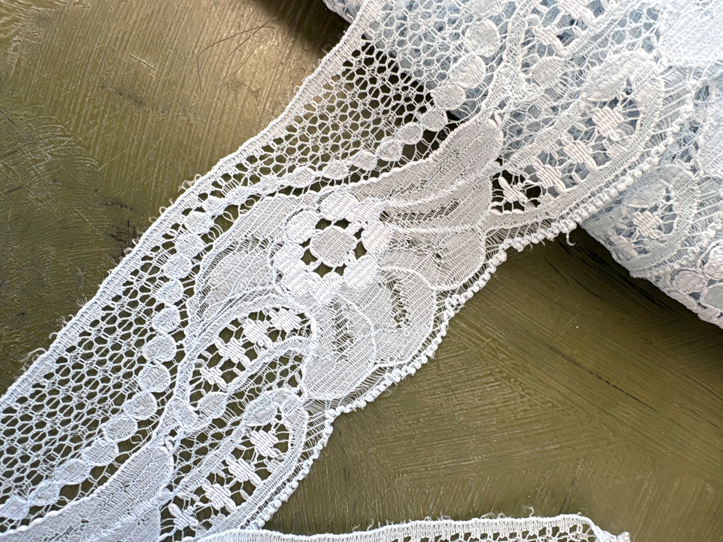 BLUE LACE TRIM - by the meter