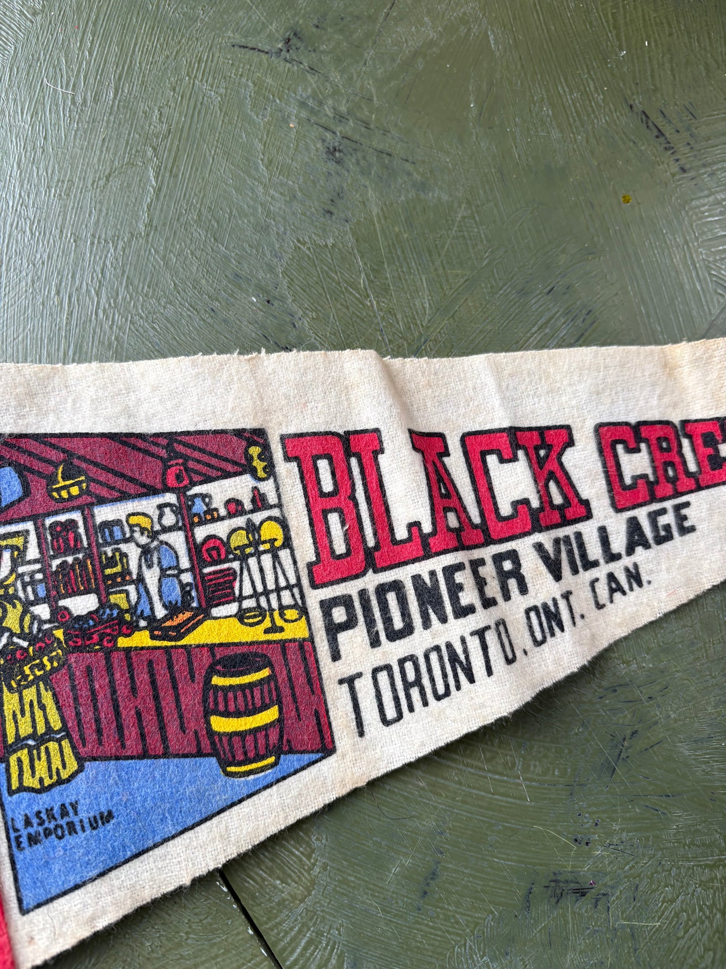 PIONEER VILLAGE PENNANT FLAG