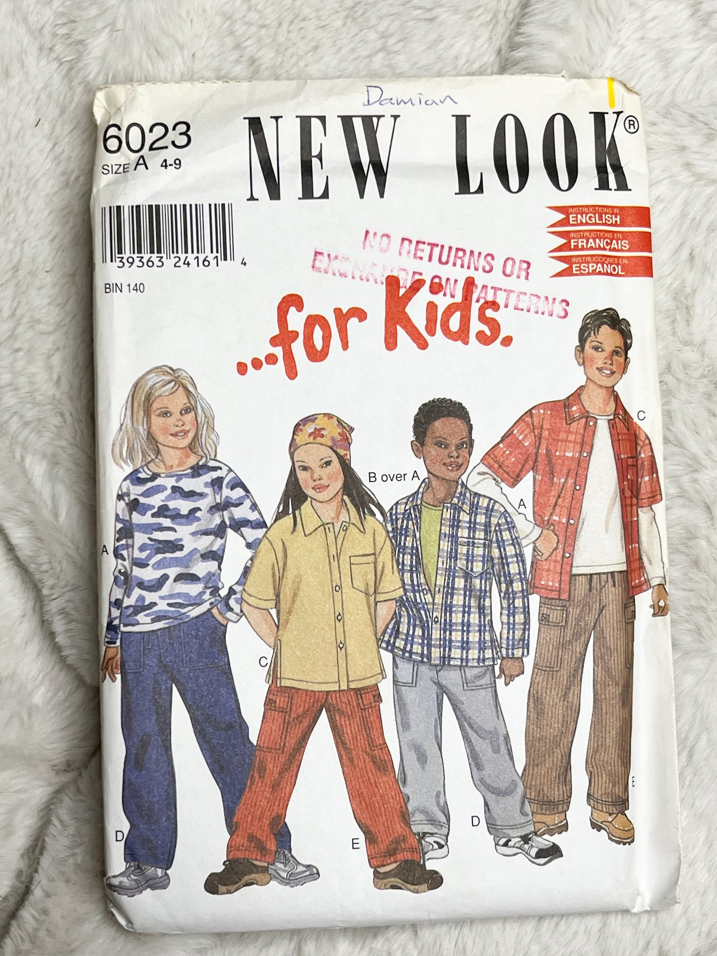 Pattern - Kid's - Shirt/Pants 1