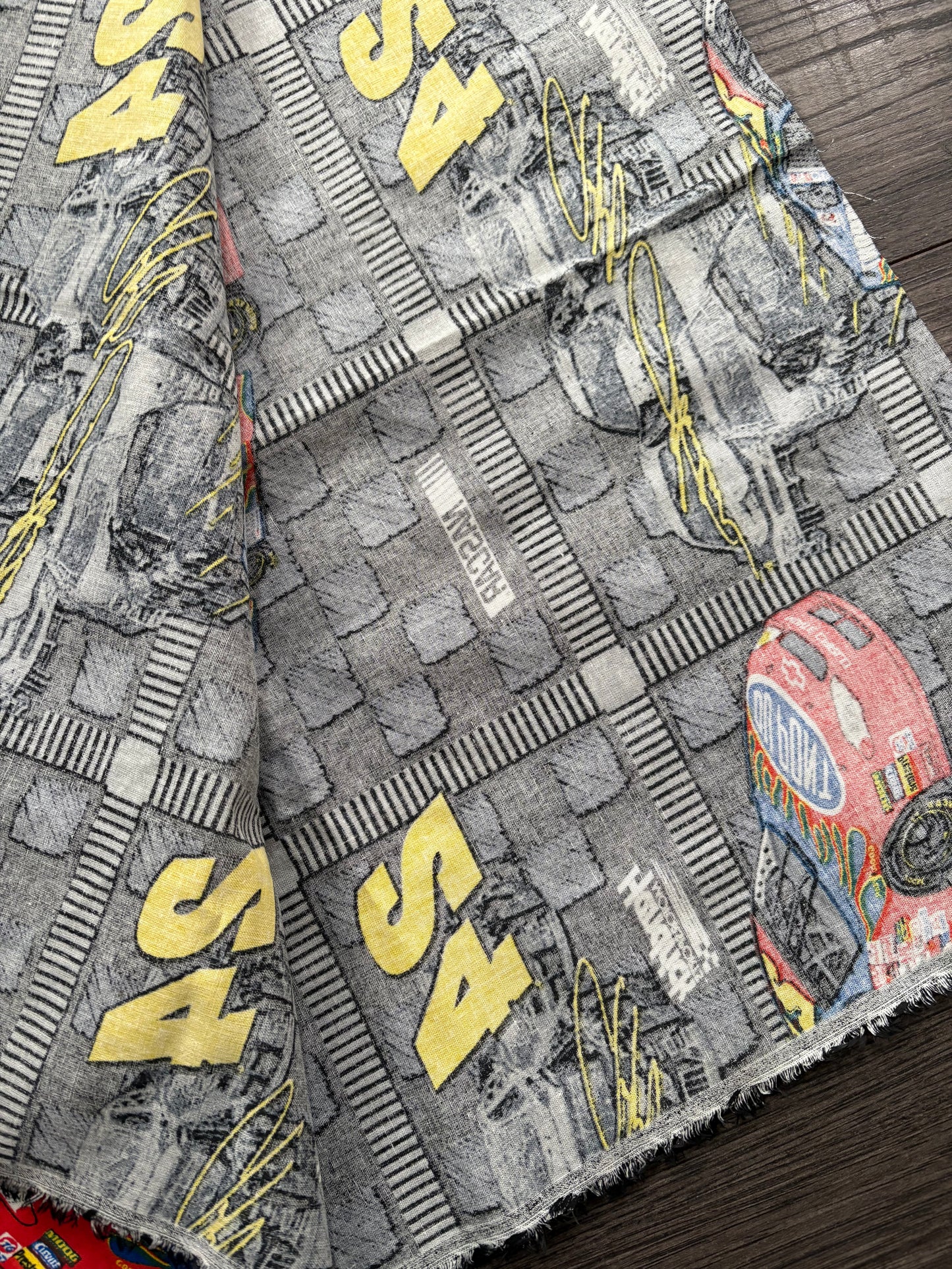 RACECAR FABRIC 18"x34"