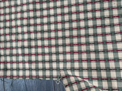PLAID UPHOLESTRY FABRIC - by the meter