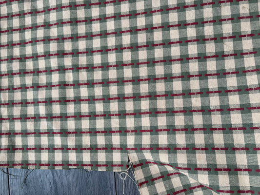 PLAID UPHOLESTRY FABRIC - by the meter