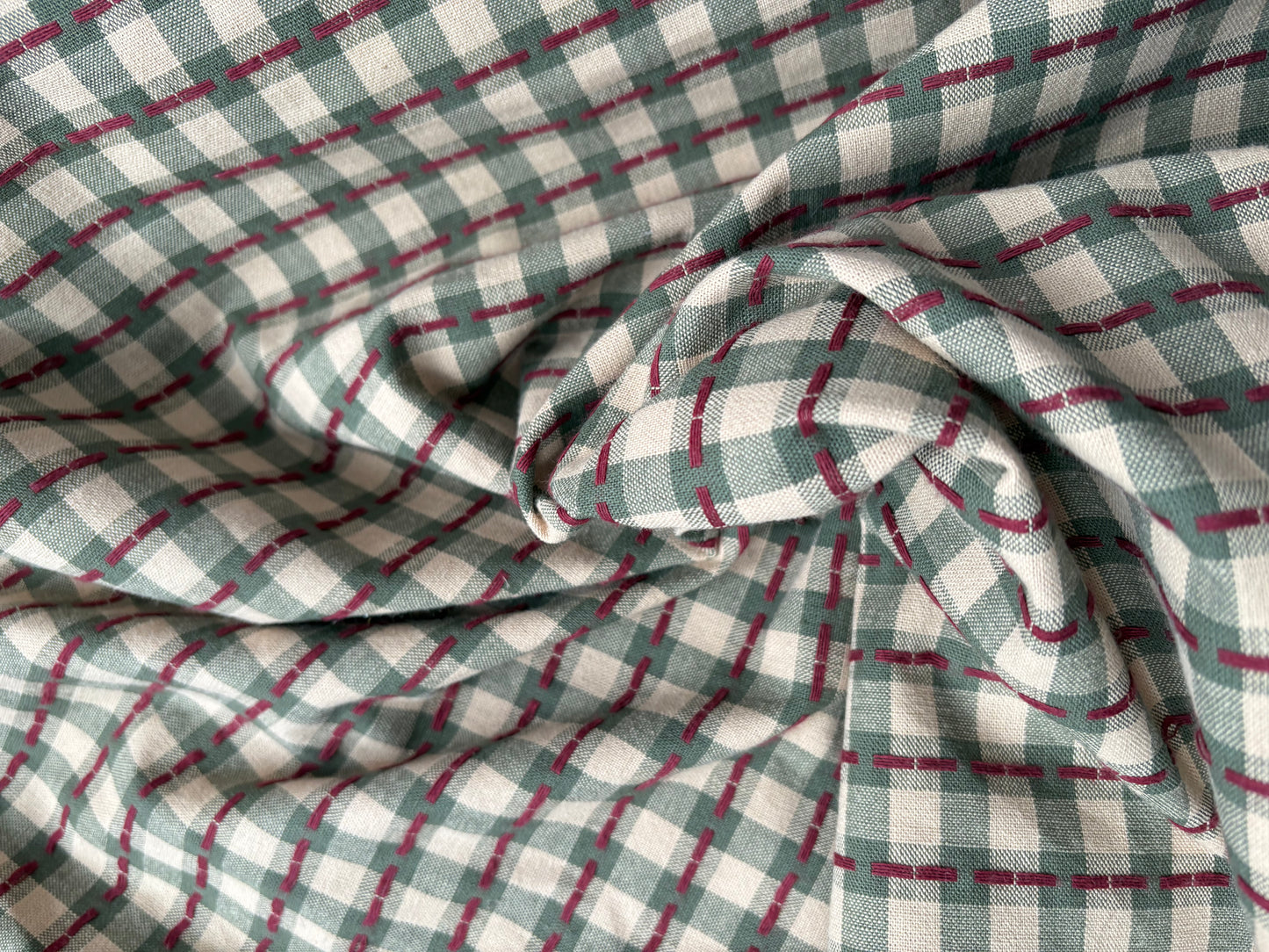 PLAID UPHOLESTRY FABRIC - by the meter