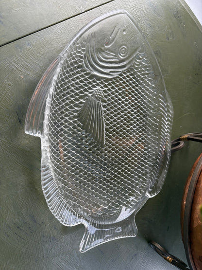 CRYSTAL FISH DISH