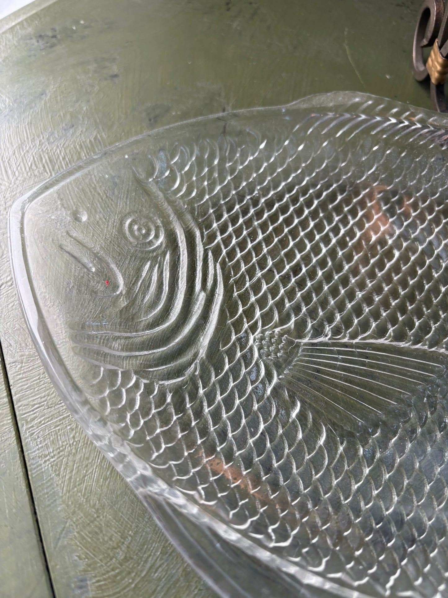 CRYSTAL FISH DISH