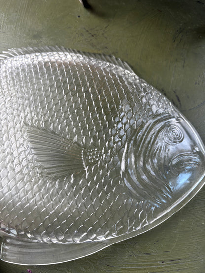CRYSTAL FISH DISH