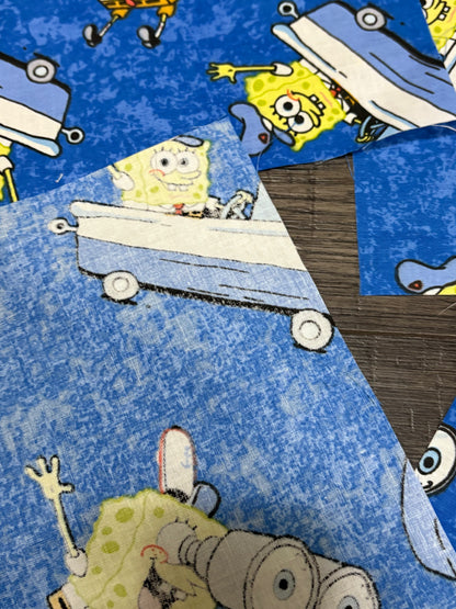 SPONGEBOB FABRIC SQUARES 10.5" x 10.5" x 4