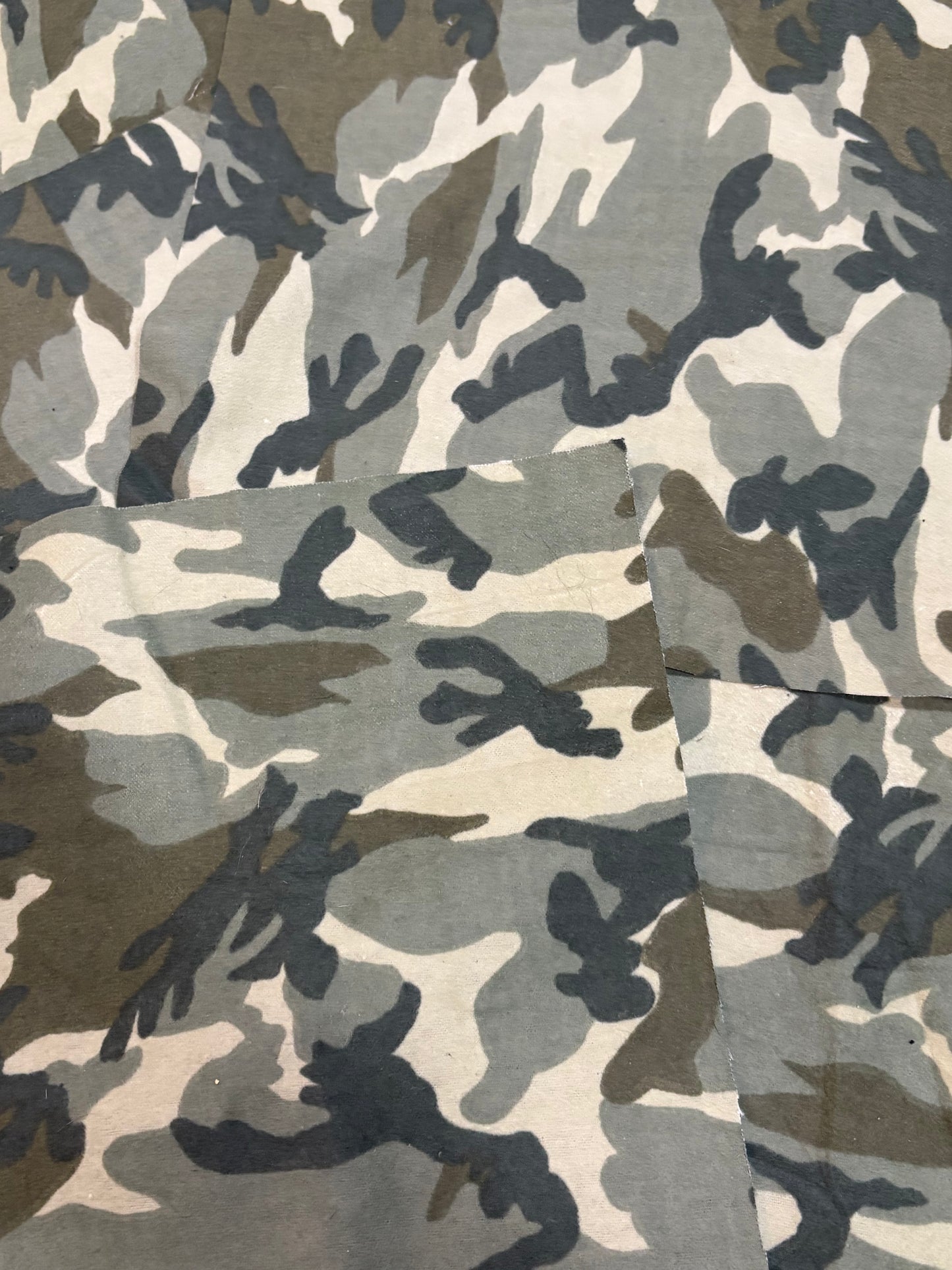 CAMO FABRIC SQUARES - 10.5" 10.5" x 10