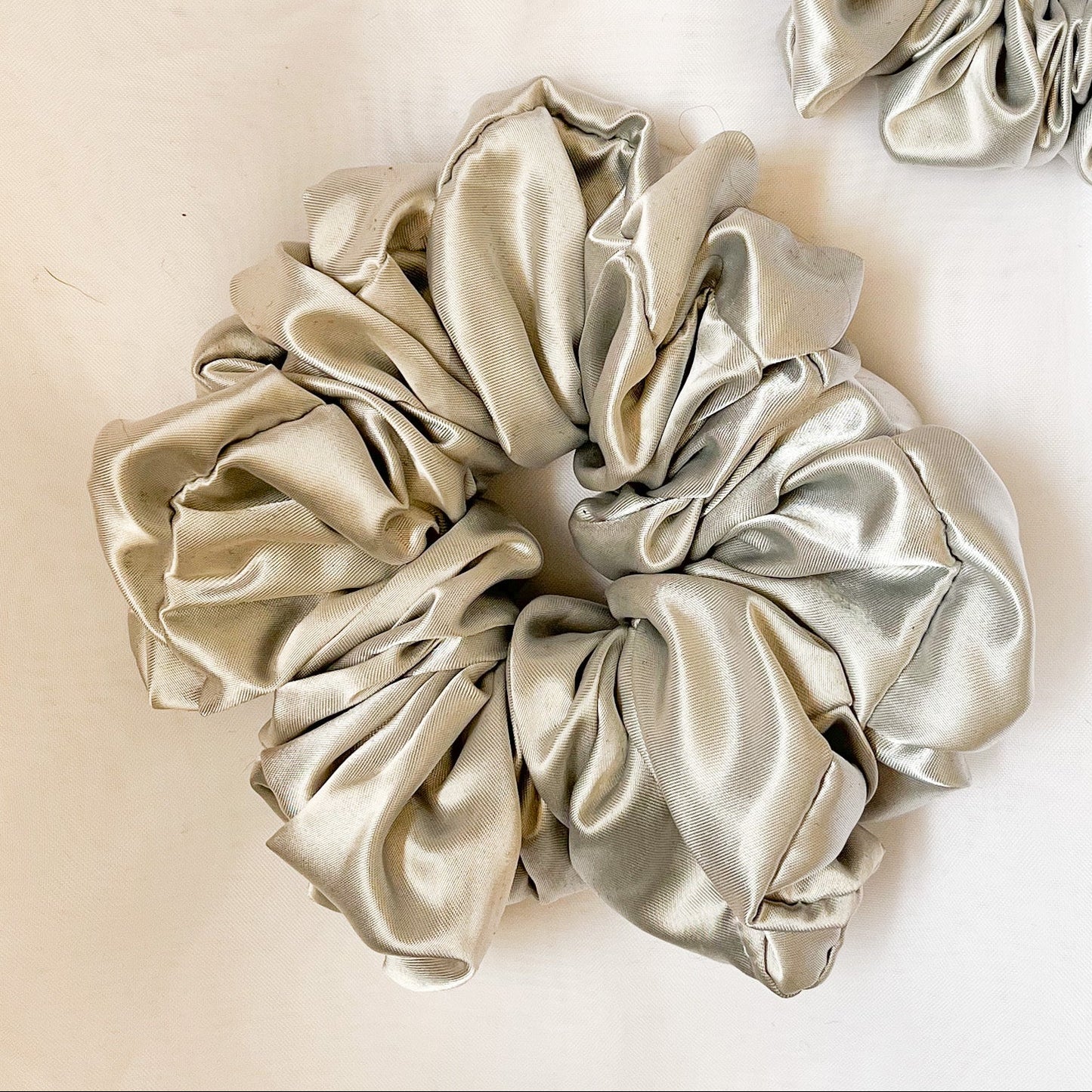 STERLING SATIN SCRUNCHIE