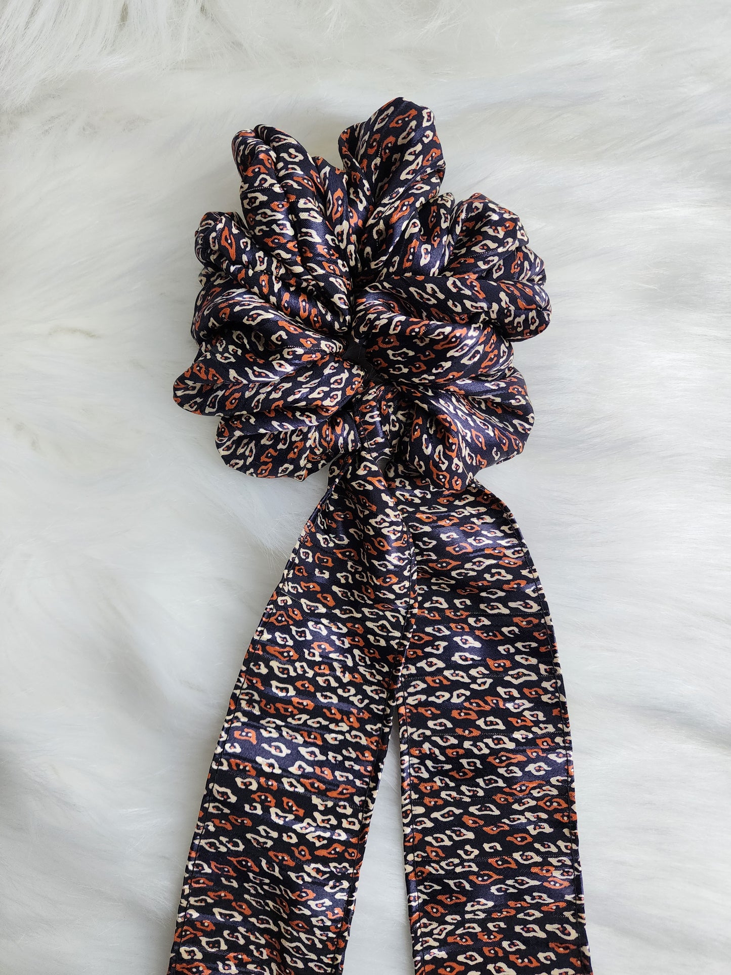 OPHELIA SATIN BOW SCRUNCHIE