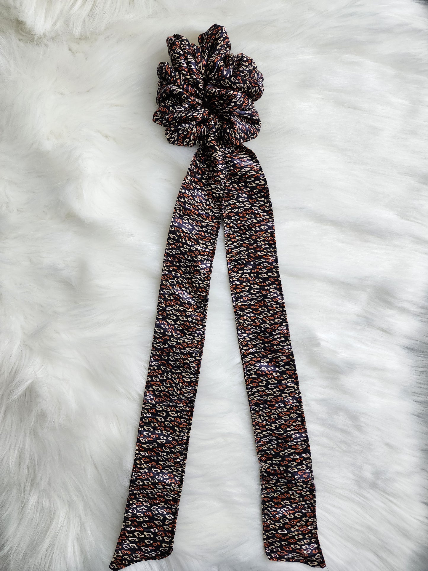 OPHELIA SATIN BOW SCRUNCHIE